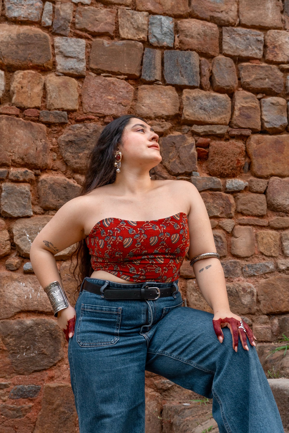 Gulnaar Ajrakh Corset