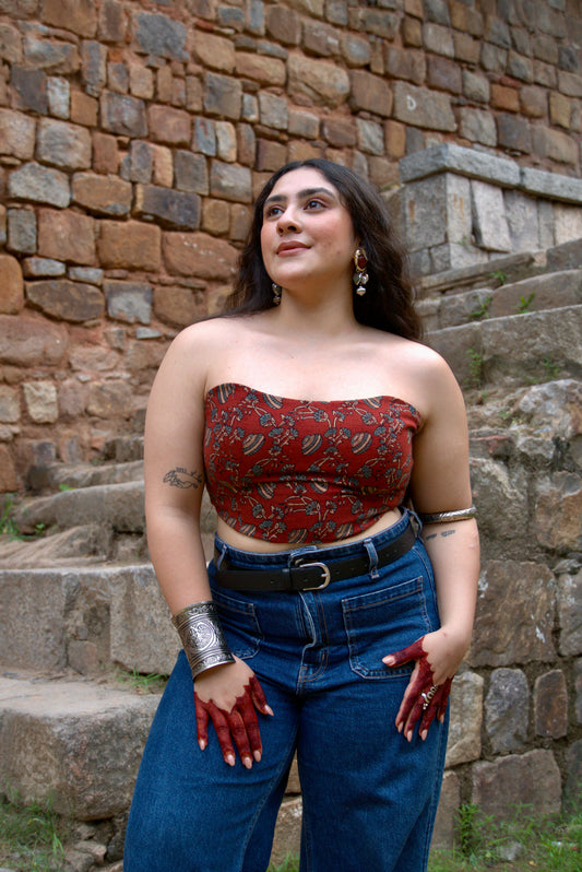 Gulnaar Ajrakh Corset